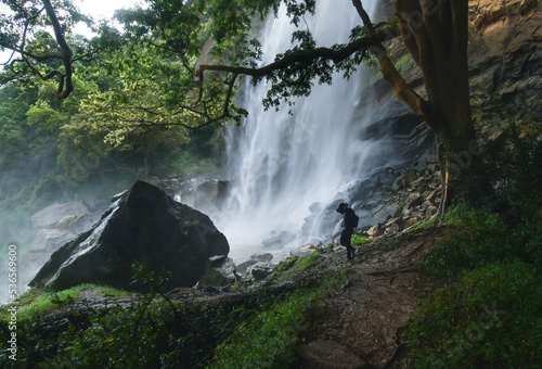 Waterfall in the mountain 