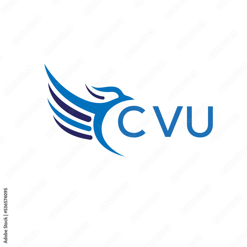 CVU letter logo. CVU letter logo icon design for business and company. CVU letter initial vector logo design.
