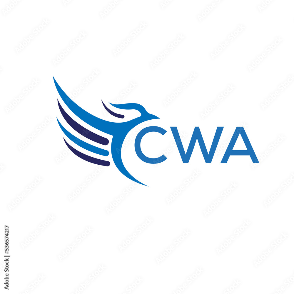 CWA letter logo. CWA letter logo icon design for business and company. CWA letter initial vector logo design.
