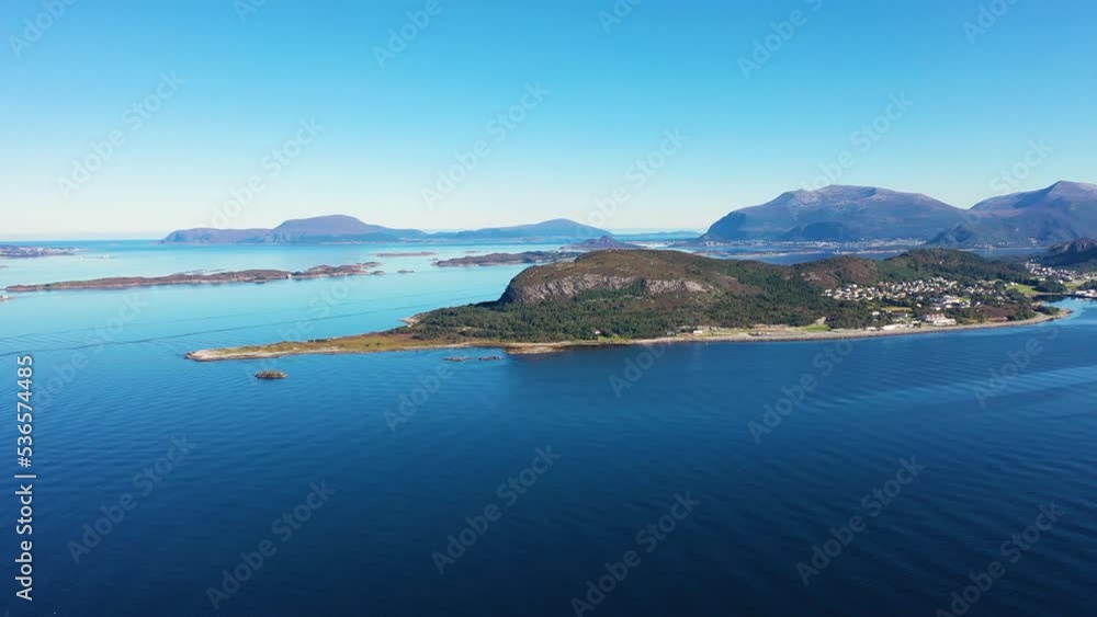 The beauty of the fjords in Norway. Aerial view. The beauty of the fjords in Norway. Aerial view.