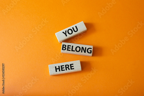 Obraz na plátně You belong here symbol