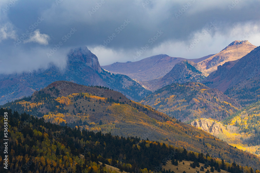 South Face of Pikes Peak in Autumn
