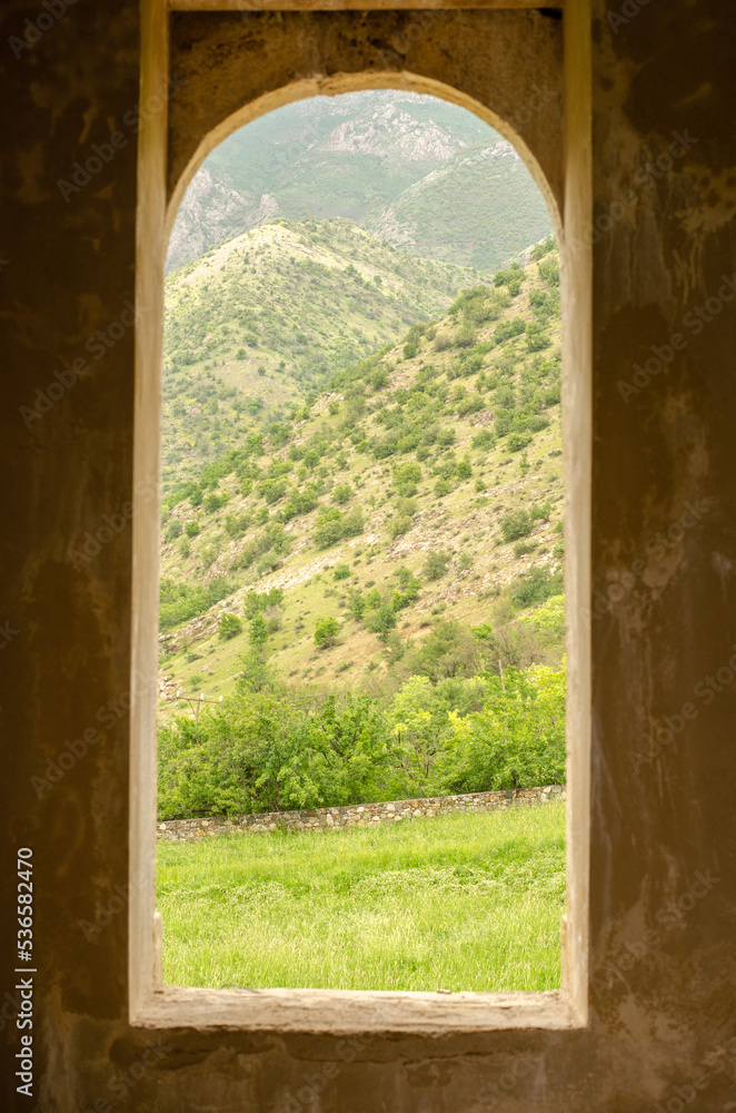 Fototapeta premium Nature view from the window. 