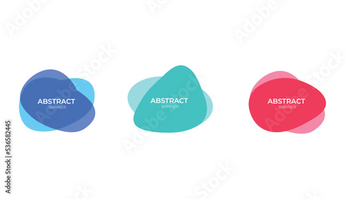 set of Set of abstract colors modern fluid frames banner