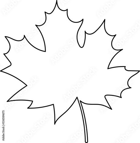 Maple Leaf Outline Drawing Leaves