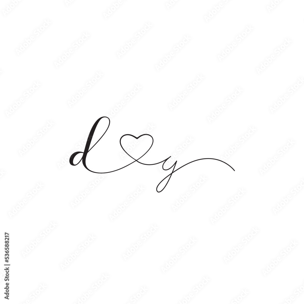 Y Modern calligraphy text. Vector hand-drawn illustration in black and white Y Modern calligraphy text. Vector hand-drawn illustration in black and white