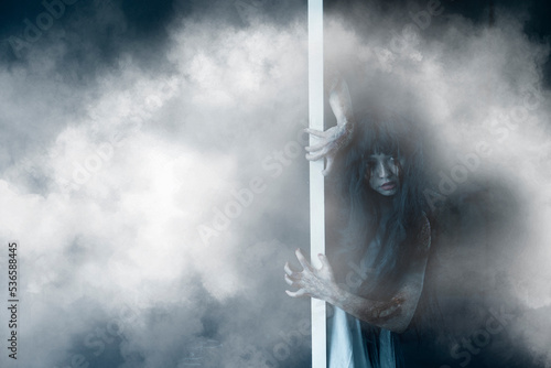 Schilderij op canvas horror movie concept, halloween concept