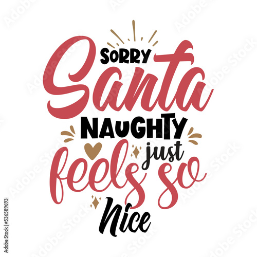 sorry santa naughty just feels so nice SVG