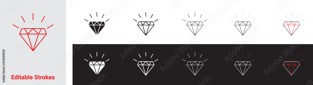 Diamond line icon, Gemstone symbol, diamond gems vector icon, precious crystal stone linear style sign, Rich symbol Diamond line icon, Gemstone symbol, diamond gems vector icon, precious crystal stone linear style sign, Rich symbol