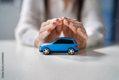 Car Insurance Concept. Secure Auto