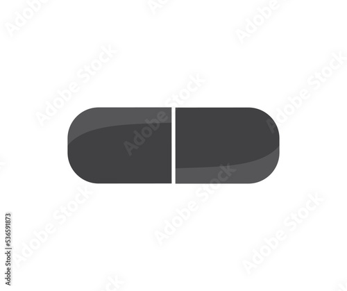 Medicine capsule icon logo design. Medical pills linear and full pictogram. Pharmacy drugs, medical nurse, Pharmaceutical pill vector design and illustration. 
