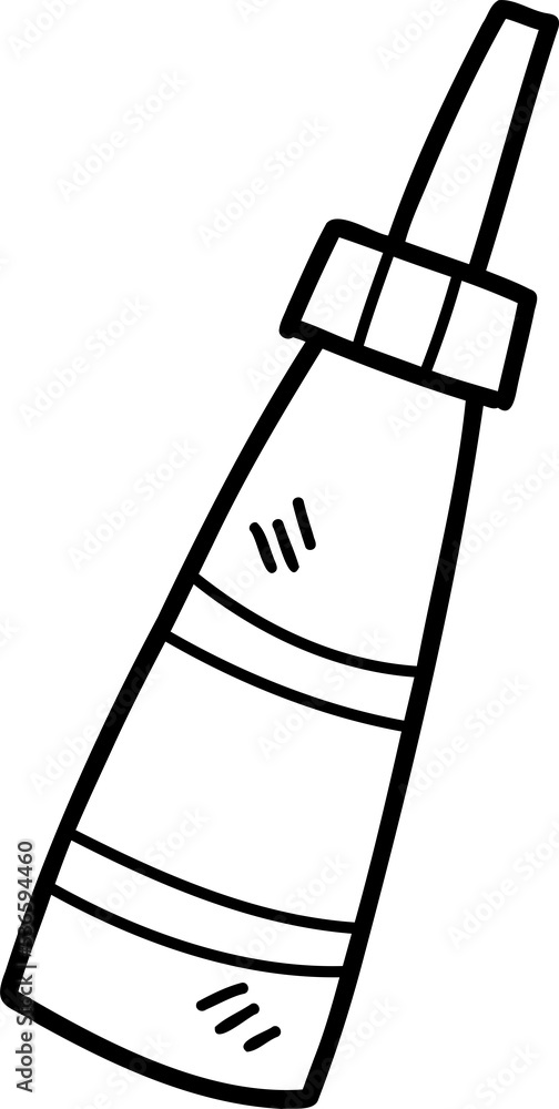 Hand Drawn bottle for sauce illustration Hand Drawn bottle for sauce illustration