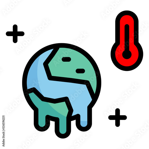 global warming icon