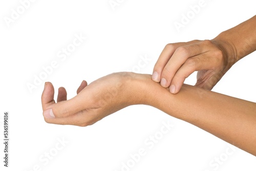 Self-examination of pulsation. Counting pulse rate.