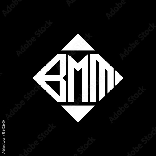 BMM letter logo creative design. BMM unique design.

