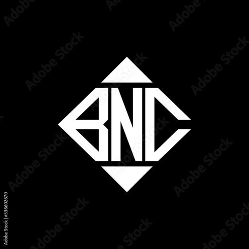 BNC letter logo creative design. BNC unique design.
 photo