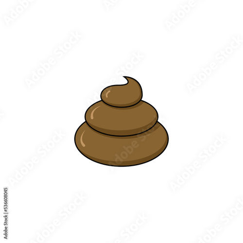 Cute cartoon poop vector graphics