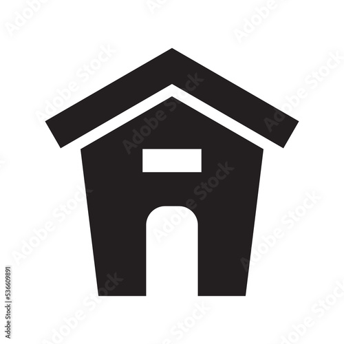 dog house icon vector design template