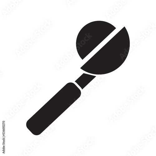 ice cream spoon icon vector design template