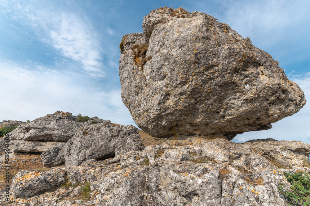 Strangely shaped rocks in the chaos of Nimes le Vieux in the Cevennes National Park. Strangely shaped rocks in the chaos of Nimes le Vieux in the Cevennes National Park.