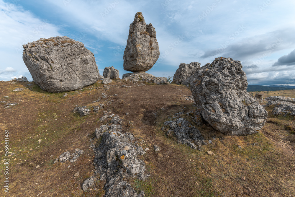 Strangely shaped rocks in the chaos of Nimes le Vieux in the Cevennes National Park. Strangely shaped rocks in the chaos of Nimes le Vieux in the Cevennes National Park.