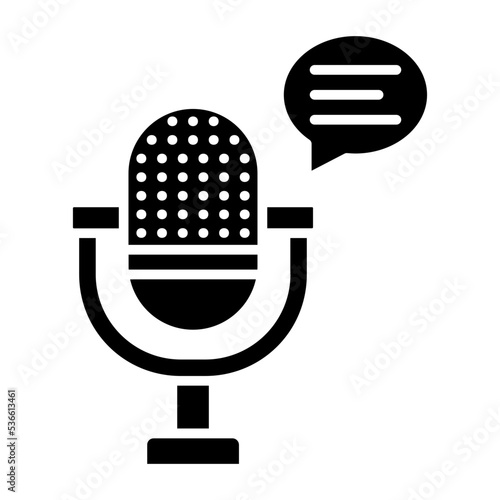 Podcast Glyph Icon