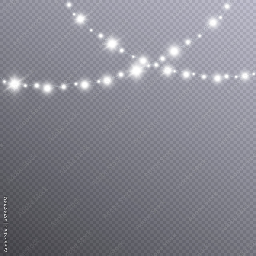Christmas lights design elements Glowing garlands for Christmas holiday cards, banners, posters, web design.
Christmas lights design elements Glowing garlands for Christmas holiday cards, banners, posters, web design.