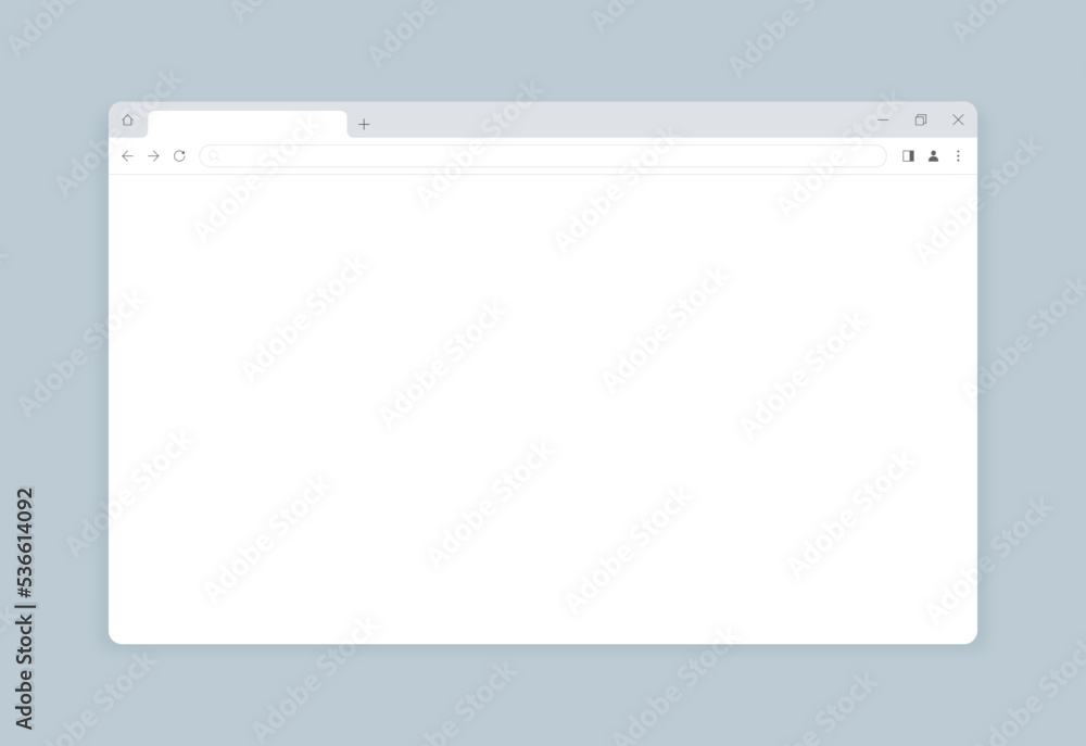 Blank web browser screen illustration design Blank web browser screen illustration design