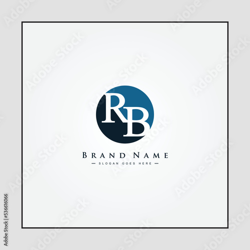 Initial RB Vector Logo - Elegant Monogram Template for letter R and B for your Business