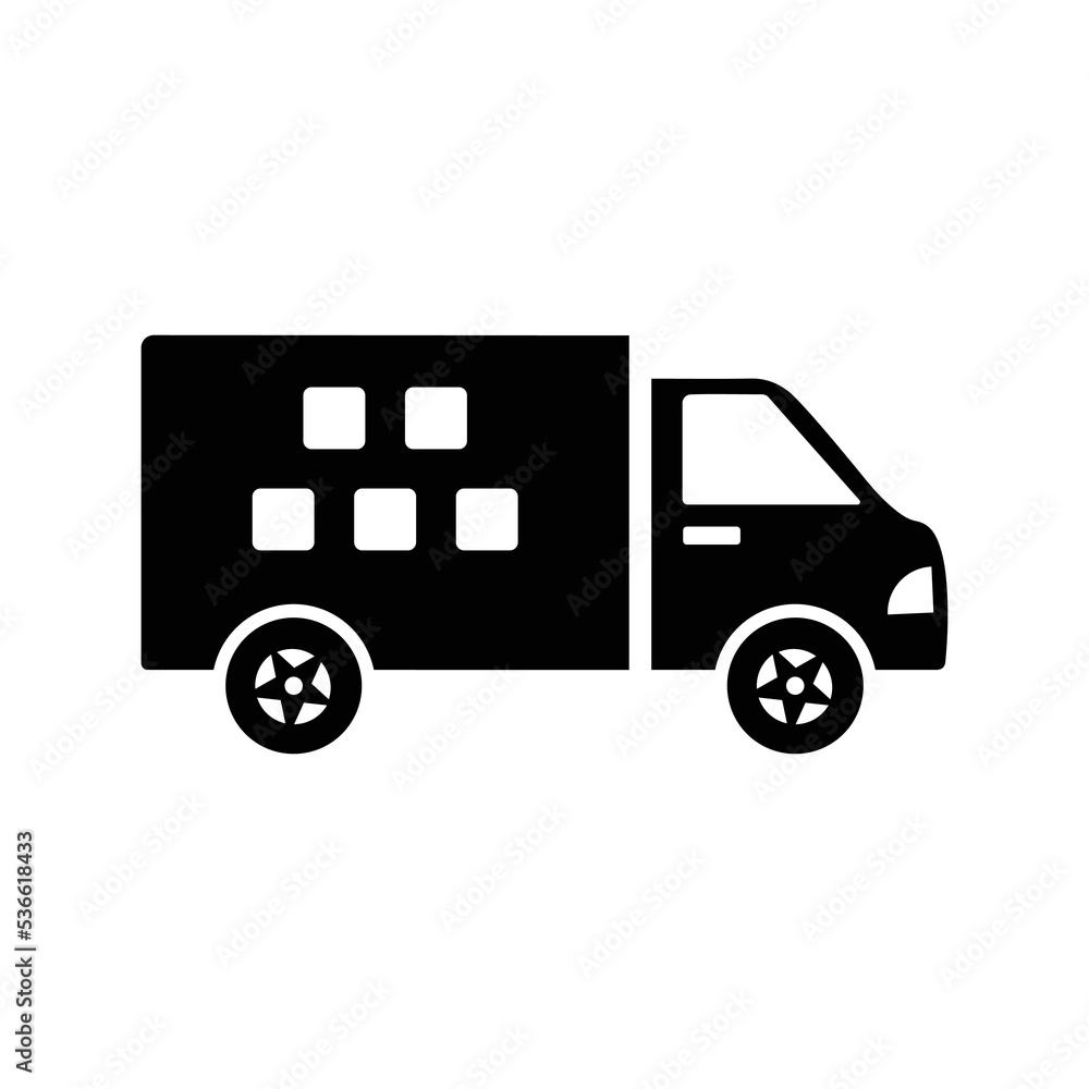 Logistics business delivery cargo icon | Black Vector illustration | Logistics business delivery cargo icon | Black Vector illustration |