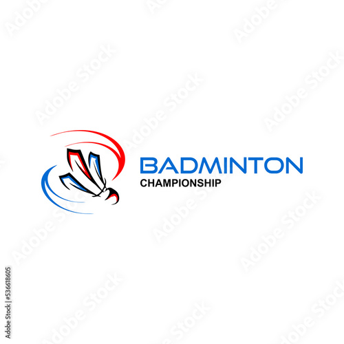 badminton flat vector logo
for your brand or tournament 
simple and elegant design