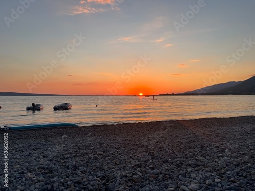 sunset at the beach