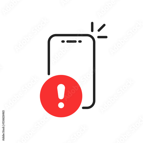 scam or fraud alert message like phone notice