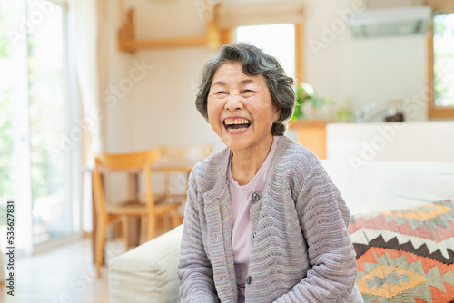 Quadro su tela 笑顔のシニア女性