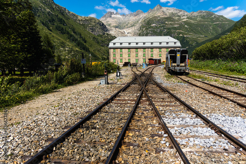 Rails tracks in Gletsch