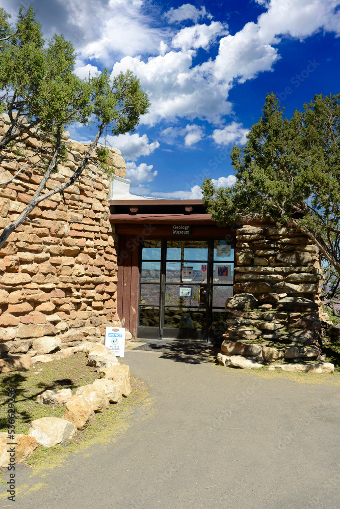 Yavapai Geology Museum along the South Rim of the Grand Canyon in Arizona