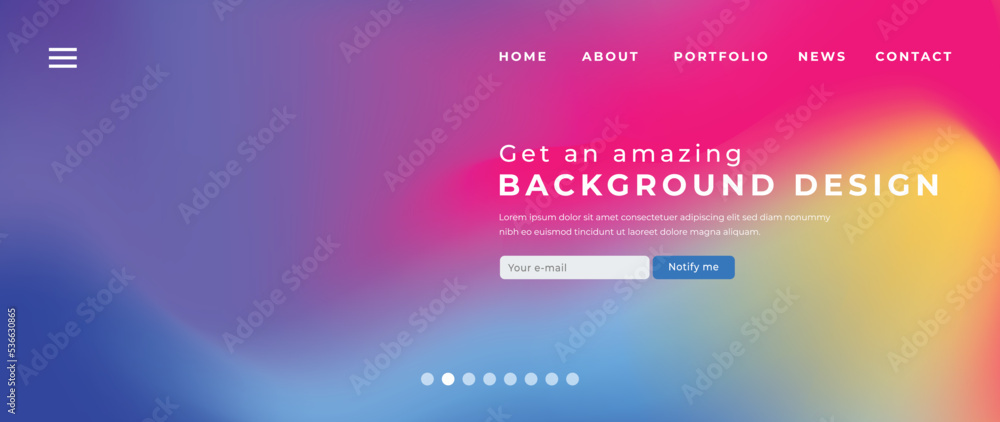 Website page gradient background vector. Modern digital wallpaper with vibrant color, fluid blurred gradient shapes. Futuristic illustration landing page design for commercial, advertising, branding. Website page gradient background vector. Modern digital wallpaper with vibrant color, fluid blurred gradient shapes. Futuristic illustration landing page design for commercial, advertising, branding.