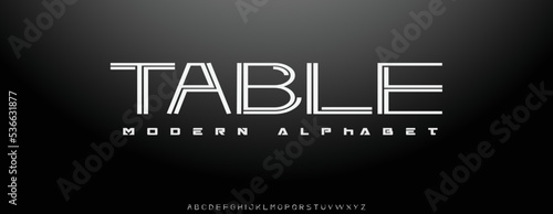 TABLE  Elegant alphabet letters font and number. Classic Lettering Minimal Fashion Designs. Typography modern serif fonts decorative vintage design concept. vector illustration