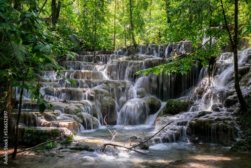 Sombrillas Waterfalls in Palenque, Mexico