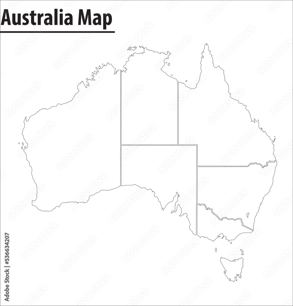 Australia Map Illustration Vector Detailed Australia Map With States   1000 F 536634207 FmRE03UJGZl9952TKddKUtpD7bvmoGBr 