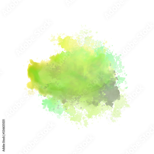 Flecks of paint - Abstract colourful art paint brushes effect background blob