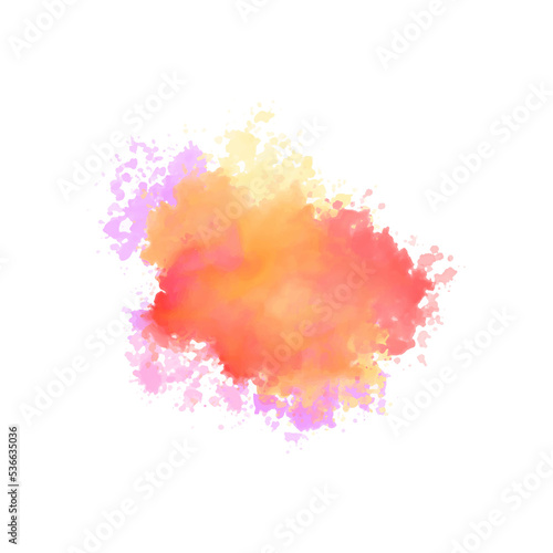 Flecks of paint - Abstract colourful art paint brushes effect background blob