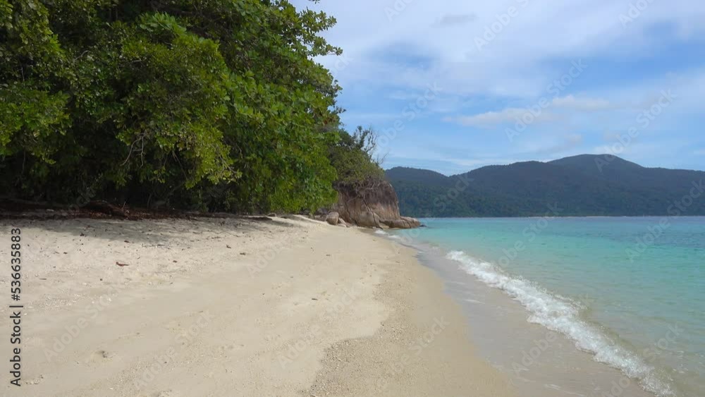 Landscape with beach on Koh Adang island, Thailand, 4k Landscape with beach on Koh Adang island, Thailand, 4k