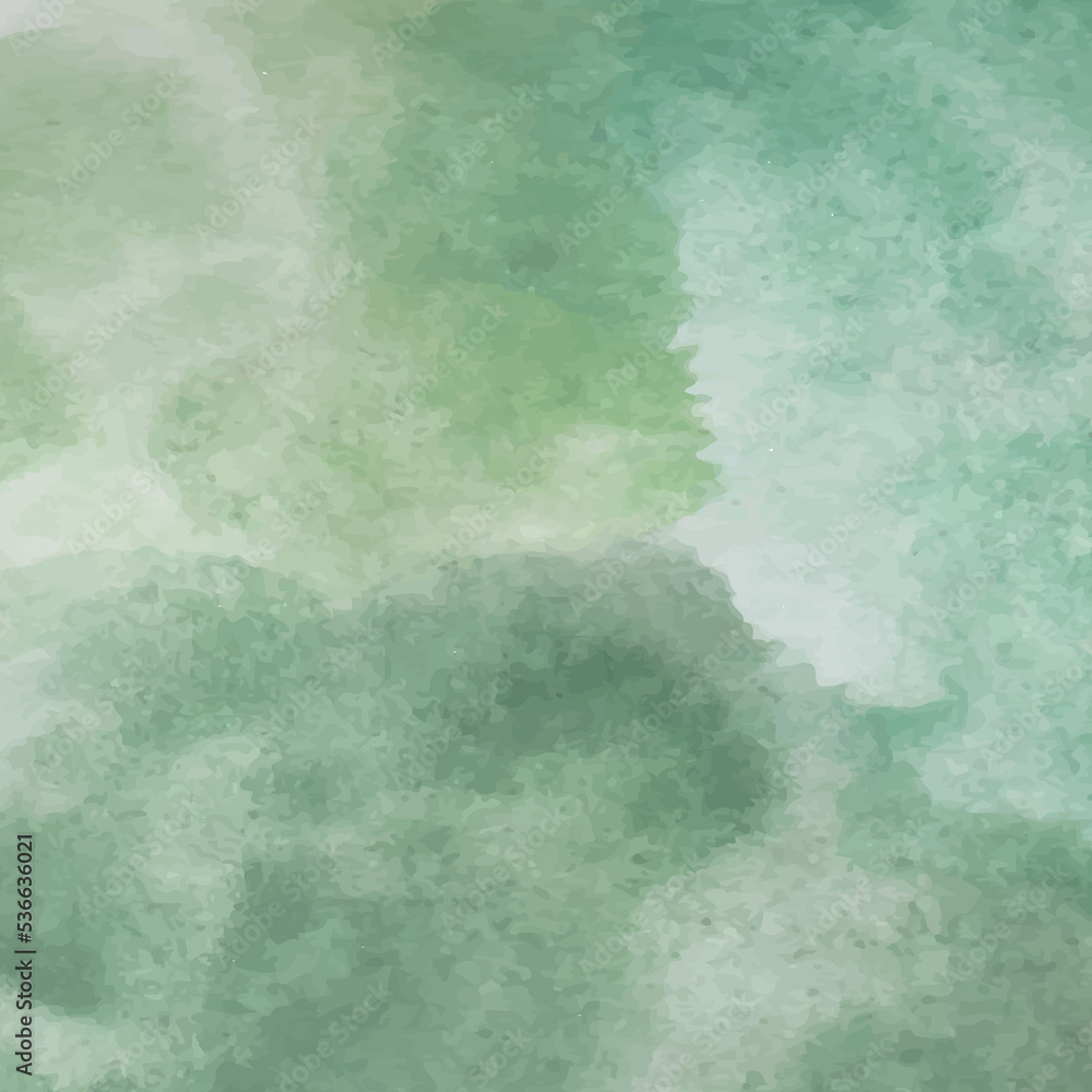 Abstract green  watercolor background. Hand drawn illustration for grunge design,  cards, templates. Pastel ink colors wet effect hand drawn  aquarelle background