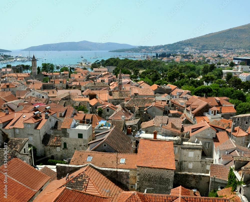 Croatian city panorama.