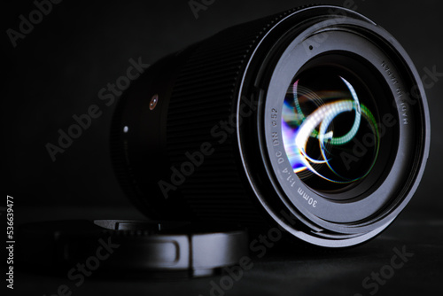 camera lens close up