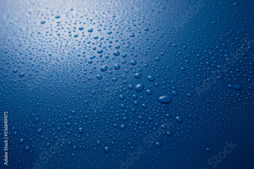 Wet surface with water drops