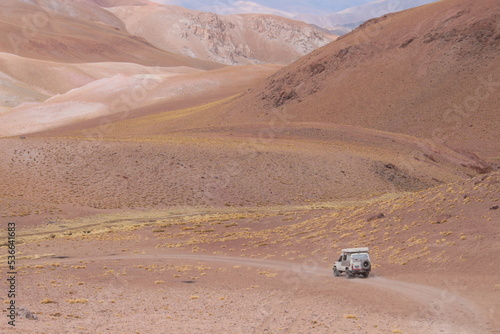 Desert landscape of northwestern Argentina 