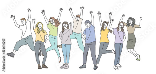 人物おしゃれイラスト素材	