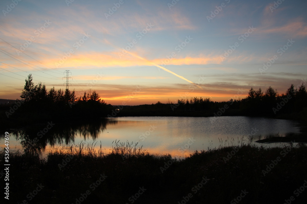 Autumn Sunset, Pylypow Wetlands, Edmonton, Alberta Autumn Sunset, Pylypow Wetlands, Edmonton, Alberta
